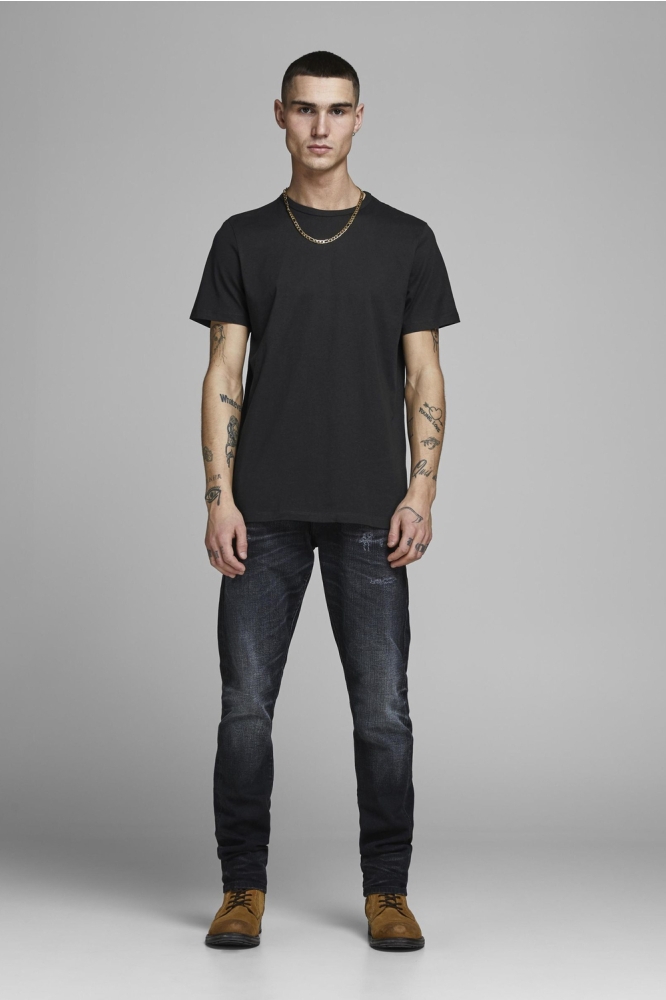 JACBASIC CREW NECK TEE SS 2 PACK NO 12133913 BLACK
